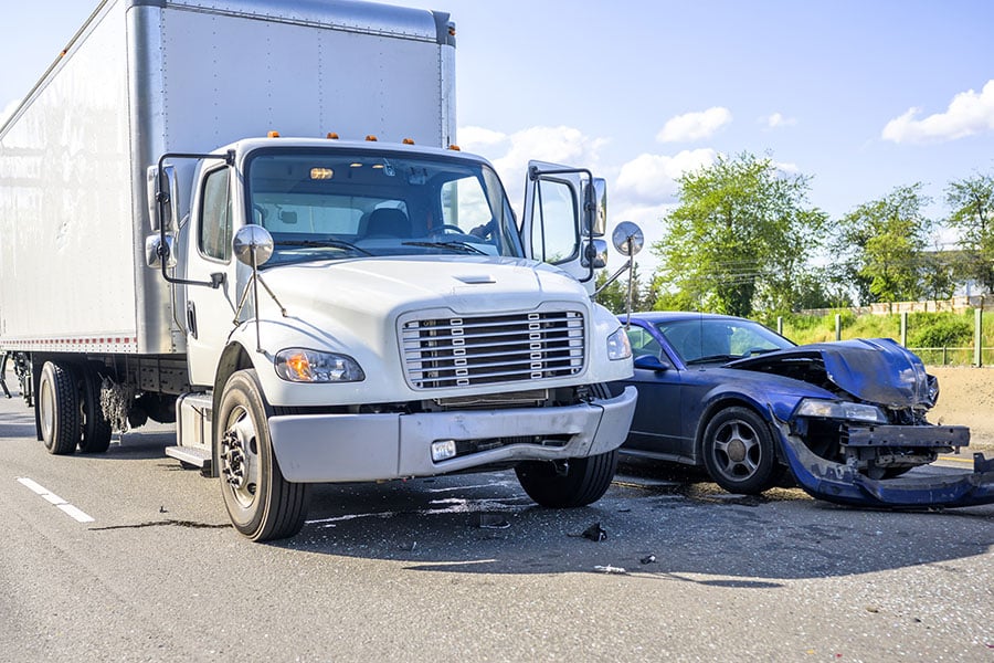 Rear-ended By Semi Truck Settlement - Featured Image